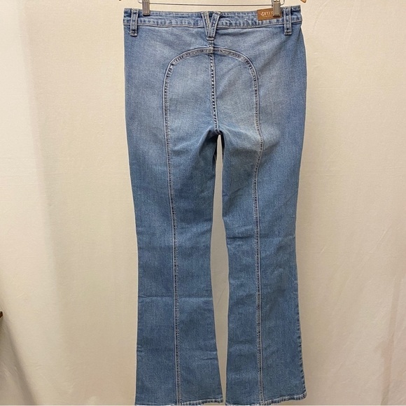 Shyanne Flare 32 (US 13/14) Jeans Back Seams Mid Rise Women’s Stretch Cowgirl - Picture 12 of 13